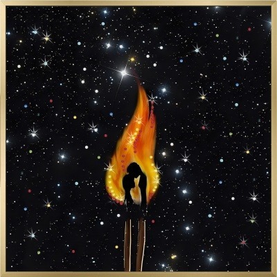 Картина В ОБЪЯТИЯХ ПЛАМЕНИ ...