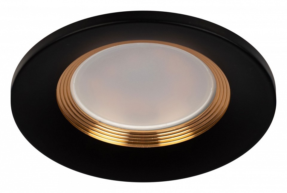 Фото Встраиваемый светильник Эра KL107 BK/GD Б0061097 ER_B0061097 - интернет-магазин МегаТерем в Москве