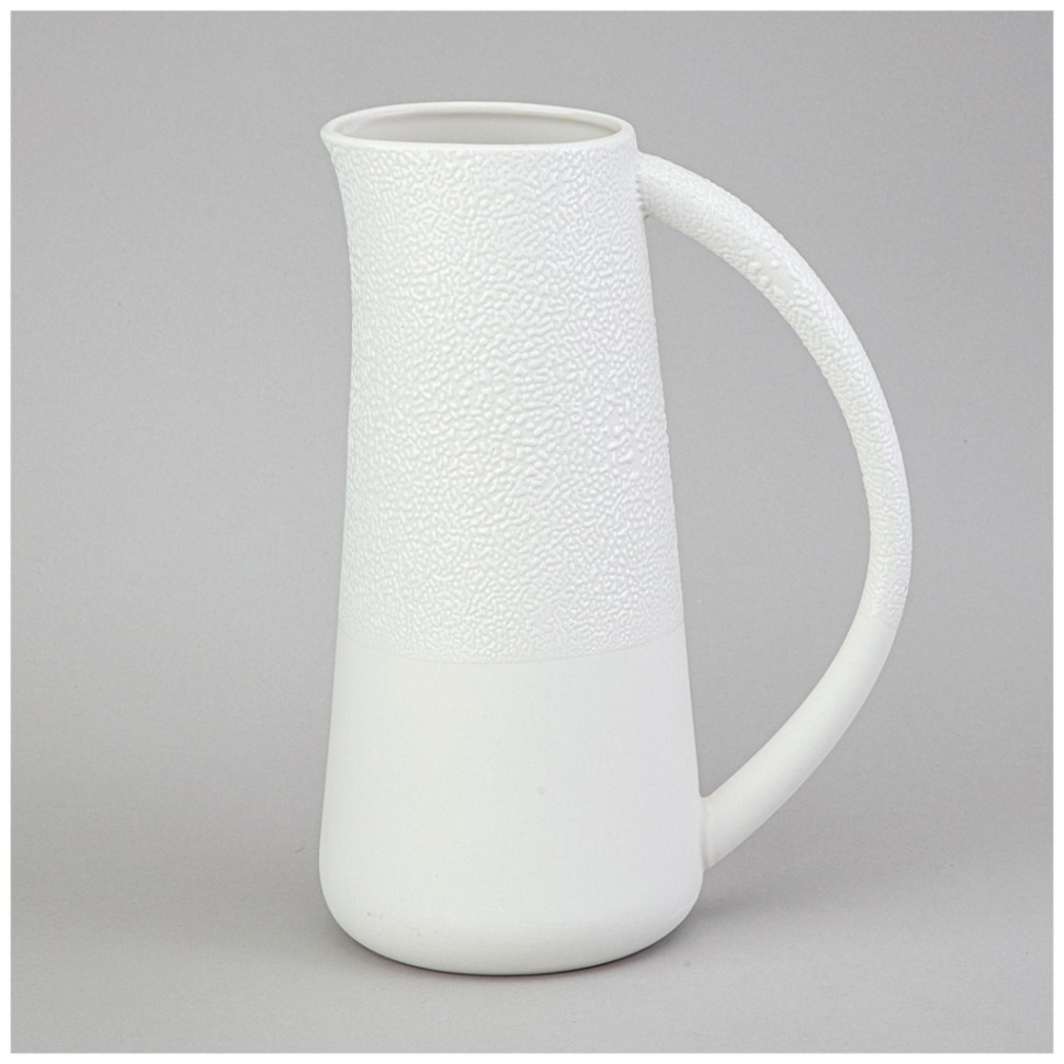 Фото Ваза коллекция жемчужина 18,2*11,5*25,3см цвет: белый Lefard (374-129) - интернет-магазин МегаТерем в Москве