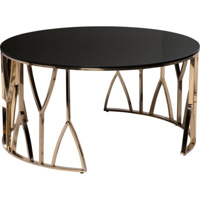 Стол журнальный стекло черн...