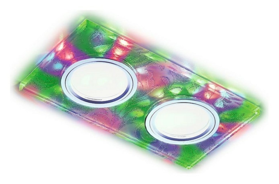 Фото Встраиваемый светильник Ambrella Light S S234/2 W/CH/M AMBR_S234_2_W_CH_M - интернет-магазин МегаТерем в Москве