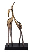 Статуэтка "Две цапли" цвет золото 23*13*43см (TT-00007812)