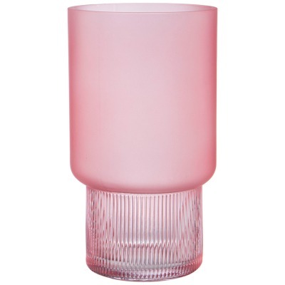 Ваза "jade" pink диаметр 14см высота 25см Lefard (182-1023)