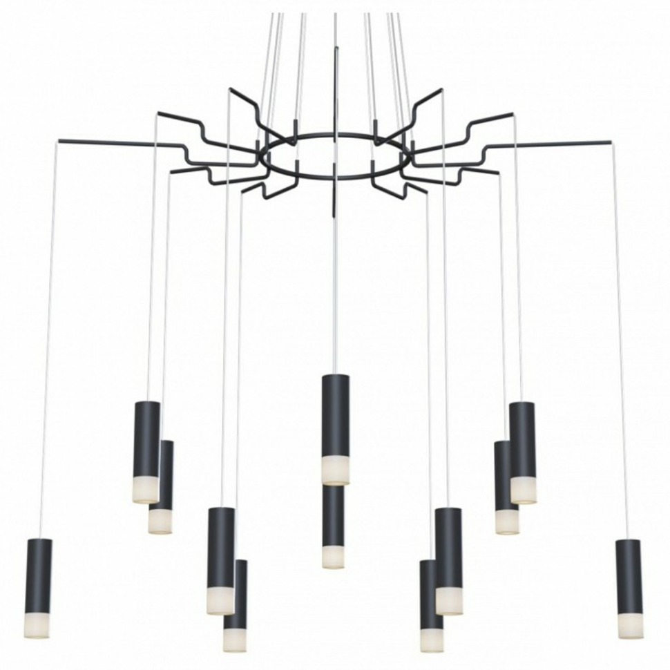 Фото Подвесная люстра Maytoni Davida MOD035PL-12B MY_MOD035PL-12B - интернет-магазин МегаТерем в Москве