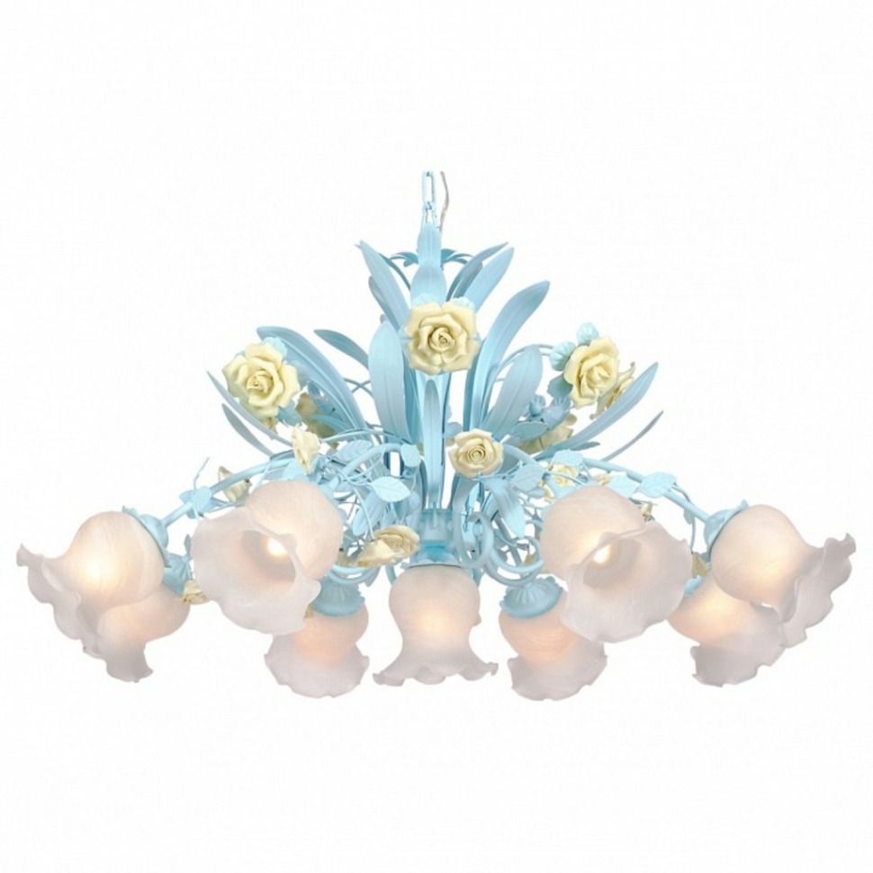 Фото Подвесная люстра Lucia Tucci Fiori di Rose Fiori di rose 184.8.1 LT_Fiori_di_rose_184.8.1 - интернет-магазин МегаТерем в Москве