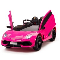 Детский электромобиль Lamborghini SVJ (розовый, 12V) - HL328