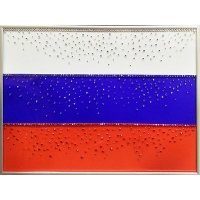 Картина Флаг России 3 с кристаллами Swarovski (2339)
