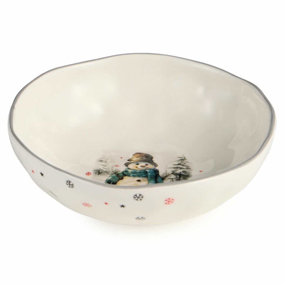 Фото Салатник agness с новым годом! 17*5,7 см (358-2322)  - интернет-магазин МегаТерем в Москве