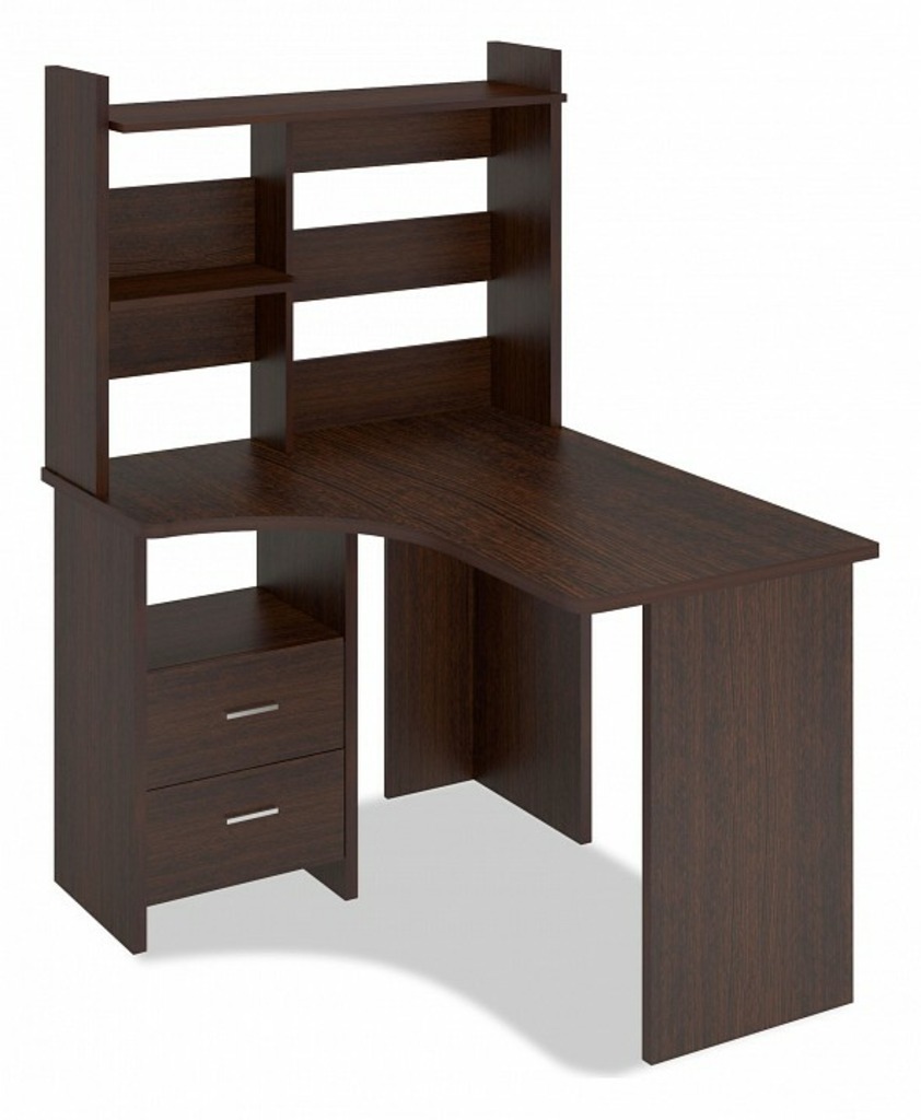 Фото Стол компьютерный Домино Лайт СКЛ-Угл120+НКЛ-100 MER_SKL-Ugl120_NKL-100_V_LEV - интернет-магазин МегаТерем в Москве