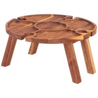 Столик agness сервировочный (винный) акация 30*30*15 см (897-121) 