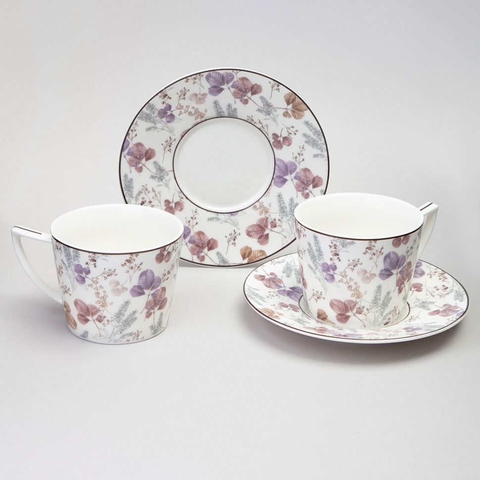 Фото Чайный набор lefard blossom на 2 пер. 4 пр. 250 мл (165-603)  - интернет-магазин МегаТерем в Москве