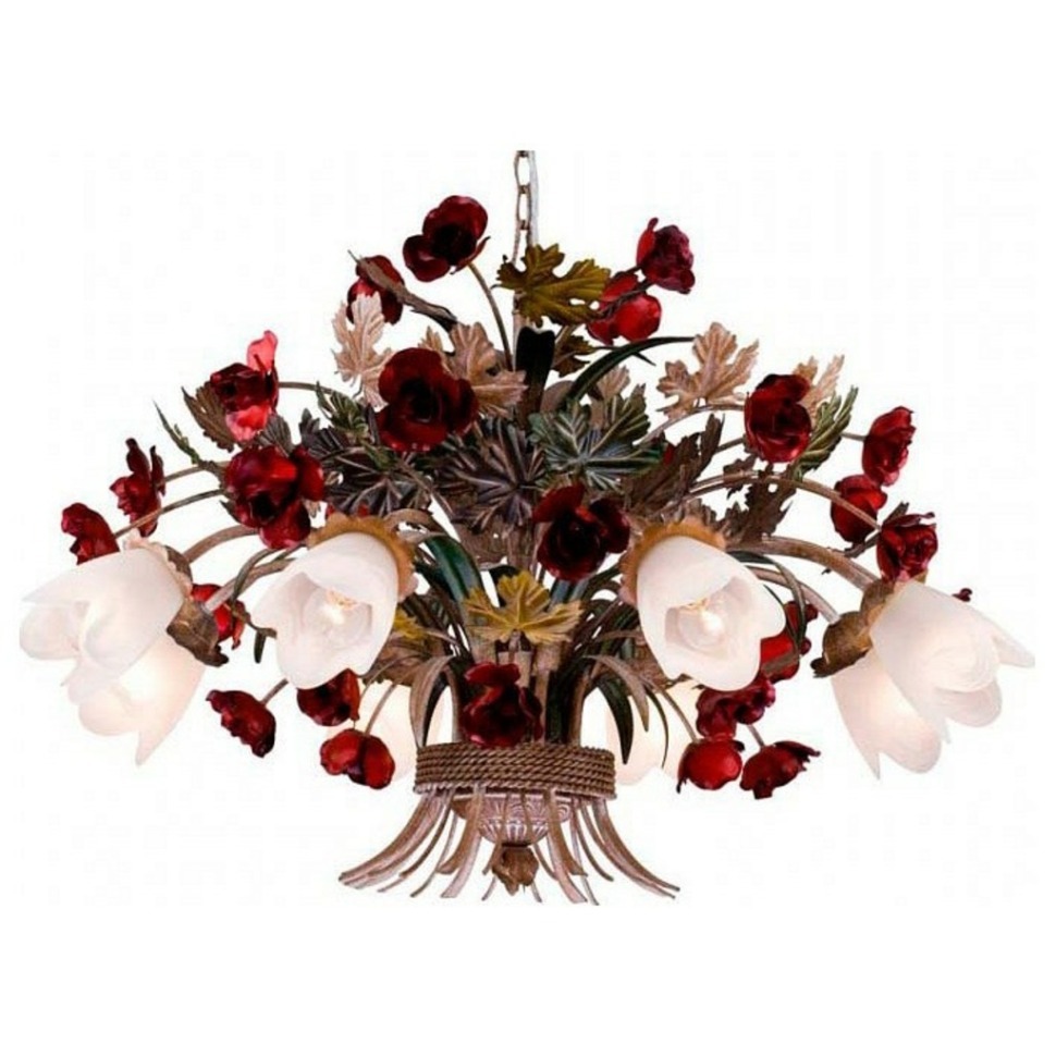 Фото Подвесная люстра Lucia Tucci Fiori di Rose Fiori di rose 1760.8 LT_Fiori_di_rose_1760.8 - интернет-магазин МегаТерем в Москве