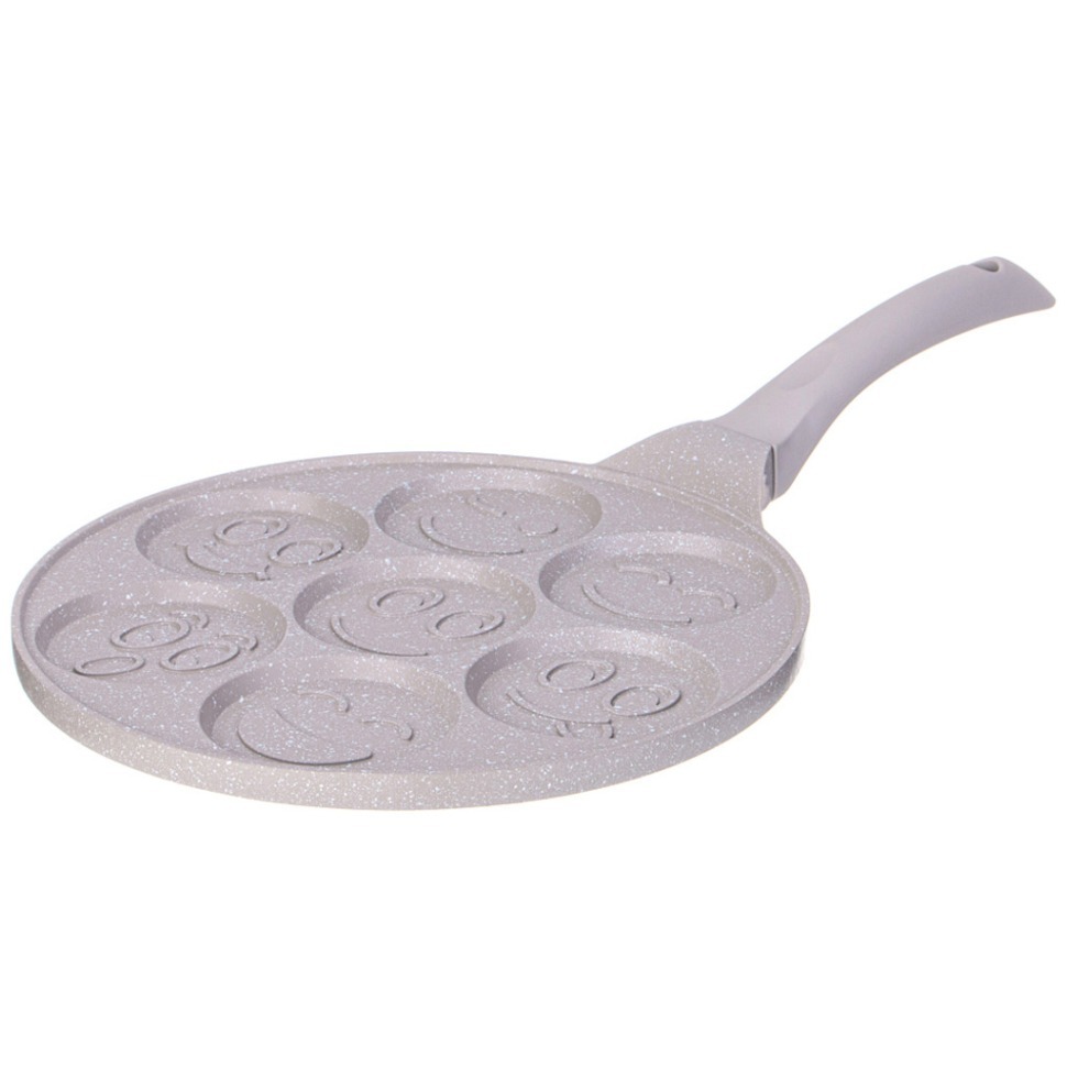 Фото Сковорода agness смайлдля оладий с антипригар.покрытием диаметр=26.5 см. (932-029)  - интернет-магазин МегаТерем в Москве