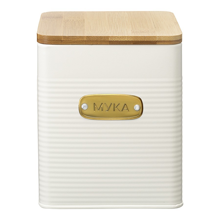 Фото Банка для хранения муки irmel, 3,2 л, молочная (78383) - интернет-магазин МегаТерем в Москве