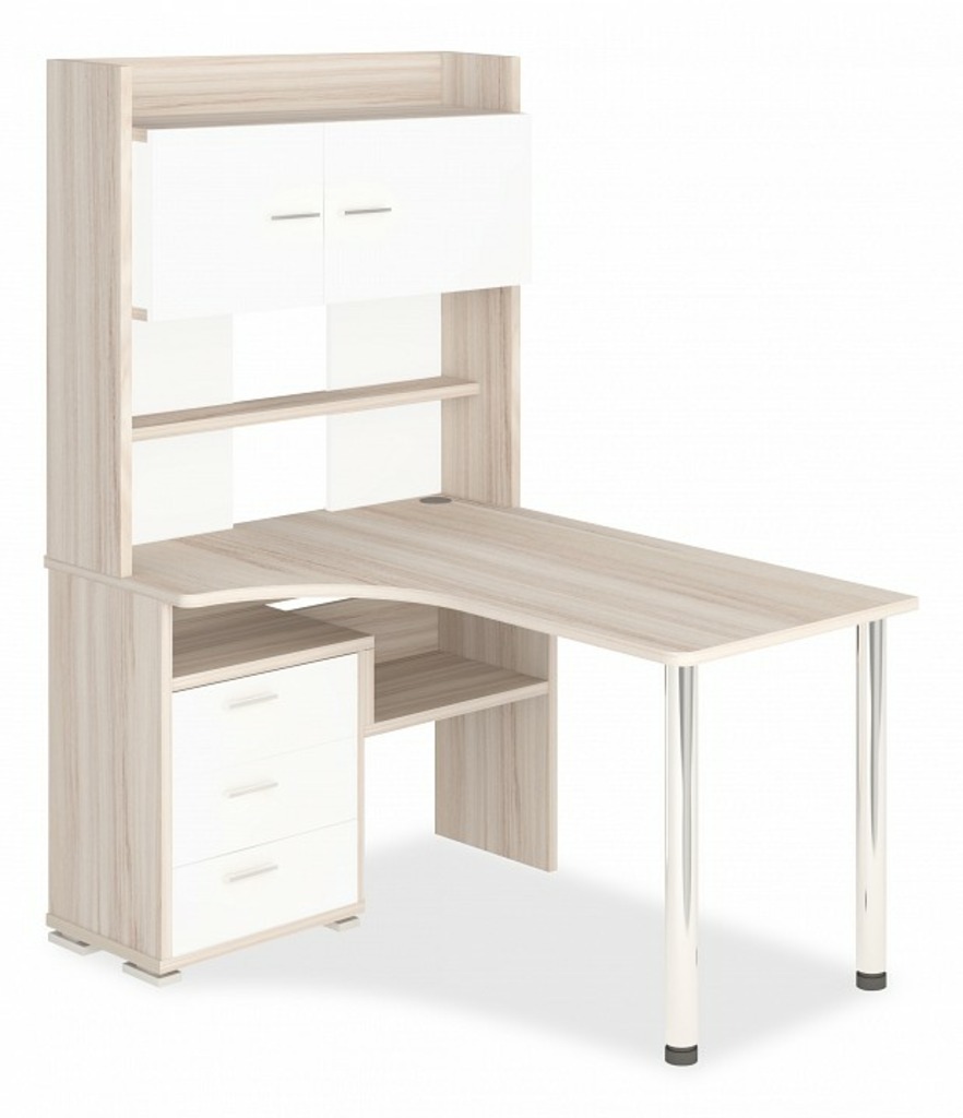 Фото Стол компьютерный Домино СР-133-130 MER_SR-133-KBE-LEV - интернет-магазин МегаТерем в Москве