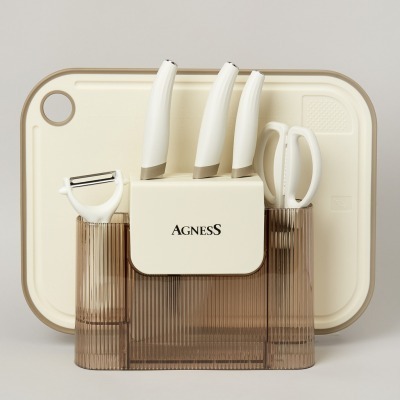 Набор кухонных предметов 7шт цвет айвори Agness (671-029)