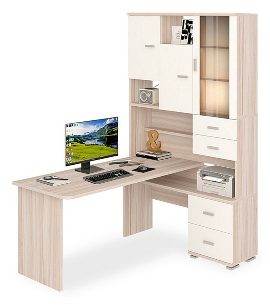 Фото Стол компьютерный Домино СР-620/160 MER_SR-620-160_KBEK-PRAV - интернет-магазин МегаТерем в Москве