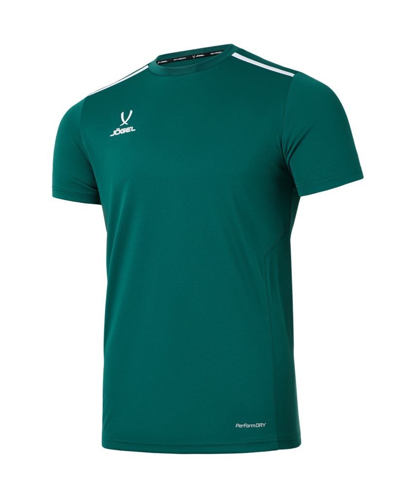 Фото Футболка тренировочная JÖGEL DIVISION Training Tee, темно-зеленый (2120554) - интернет-магазин МегаТерем в Москве