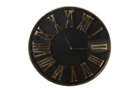 Часы настенные цвет черный/золото d51см (TT-00008942)