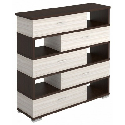 Тумба комбинированная Домино СБ-40/5-ПВК MER_SB-40-5-PVK-zakruglenaya-VK