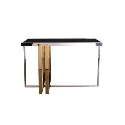 Консоль черн.стекло/хром+зо...