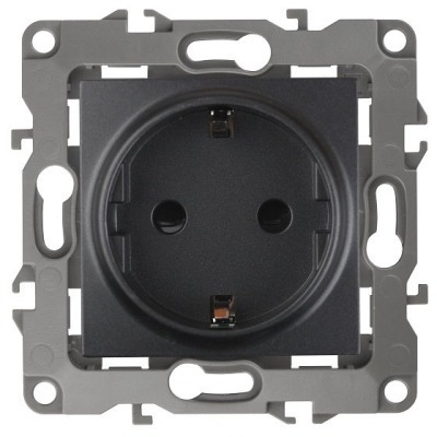 Розетка с заземлением, без рамки Эра 12-2101 Б0014679 ER_B0014679