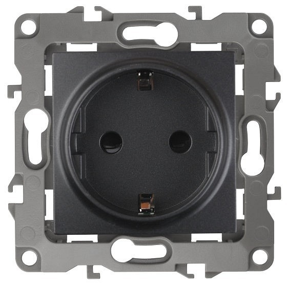 Фото Розетка с заземлением, без рамки Эра 12-2101 Б0014679 ER_B0014679 - интернет-магазин МегаТерем в Москве