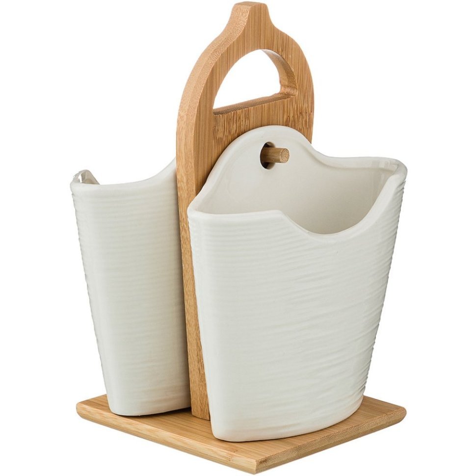 Фото Подставка для столовых приборов lefard native 14*11 см. высота=18 см. (587-148)  - интернет-магазин МегаТерем в Москве