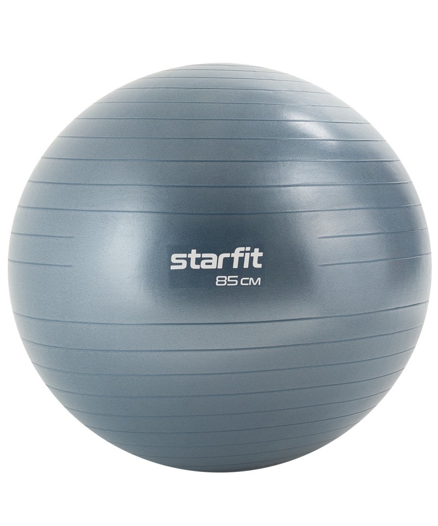 Фото БЕЗ УПАКОВКИ Фитбол STARFIT GB-111 антивзрыв, 1500 гр, сизый, 85 см (2108651) - интернет-магазин МегаТерем в Москве