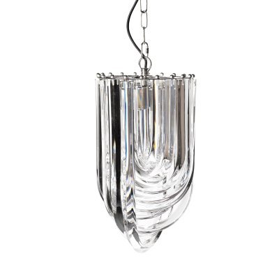 Люстра потолочная, хром, акрил  d.25*h.48см (TT-00005401)