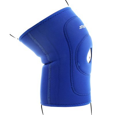 Суппорт колена SU-502 с отверстием, синий (351846)