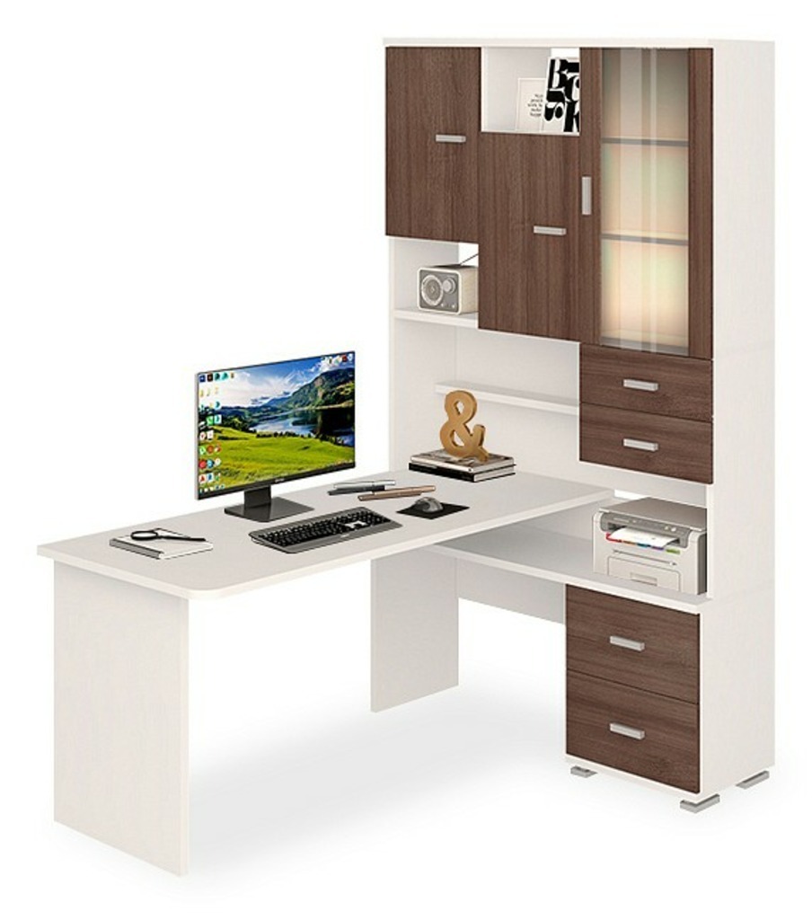 Фото Стол компьютерный Домино СР-620/160 MER_SR-620-160_BESHBE-PRAV - интернет-магазин МегаТерем в Москве