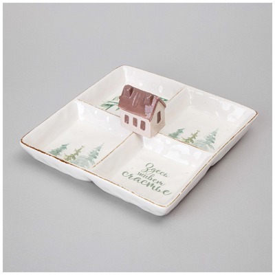 Менажница 4 секции коллекция "chalet" 19,5*19,5*8,5 см Lefard (230-500)