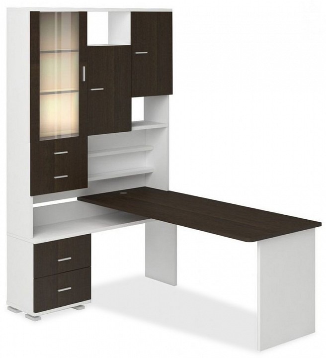 Фото Стол компьютерный Домино СР-620/180 MER_SR-620-180-BEVV-LEV - интернет-магазин МегаТерем в Москве