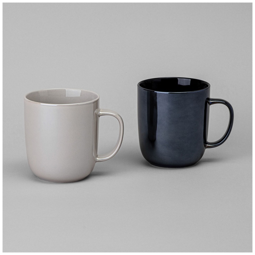 Фото Набор кружек  bronco gloss 2 шт. 400 мл микс (407-137-1)  - интернет-магазин МегаТерем в Москве