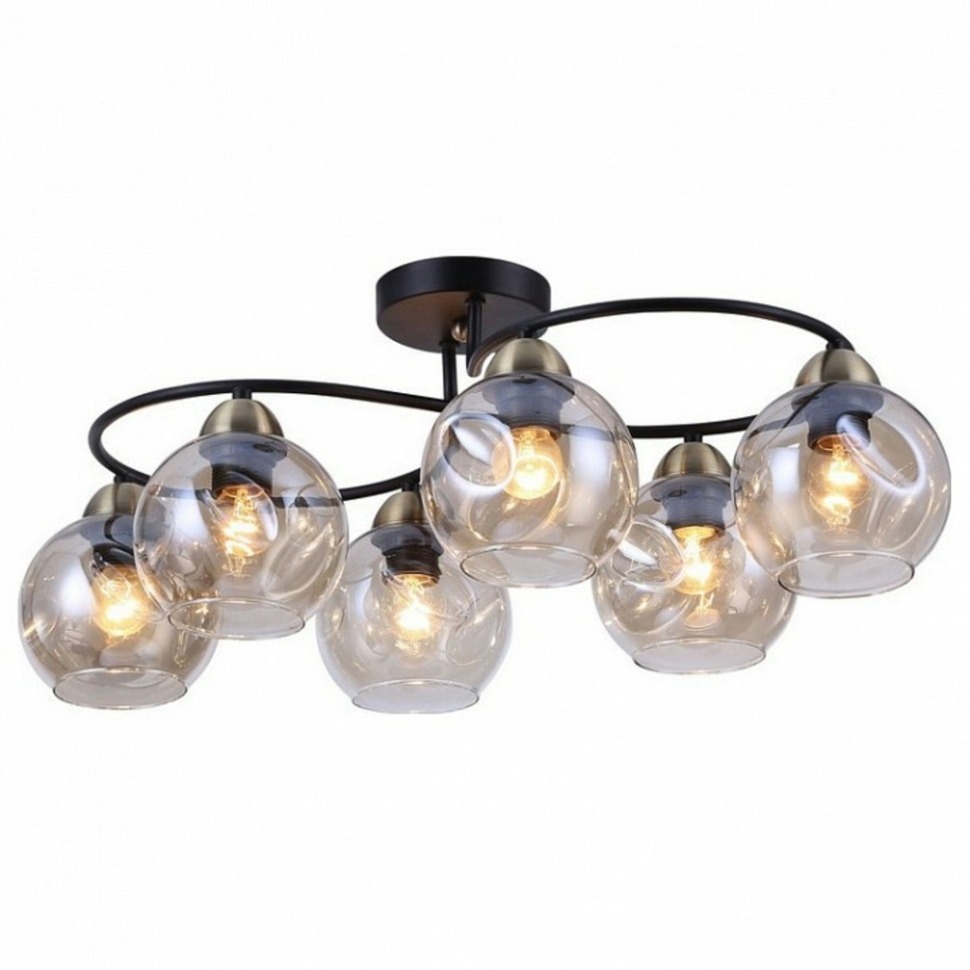 Фото Потолочная люстра Omnilux Carini OML-95007-06 OM_OML-95007-06 - интернет-магазин МегаТерем в Москве