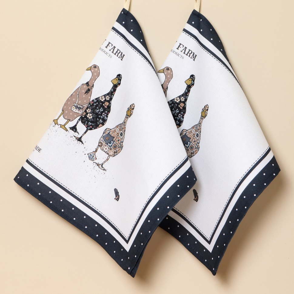 Фото Набор полотенец family farm,синий ,40х70см твил,100% хлопок, Lefard (850-742-62) - интернет-магазин МегаТерем в Москве