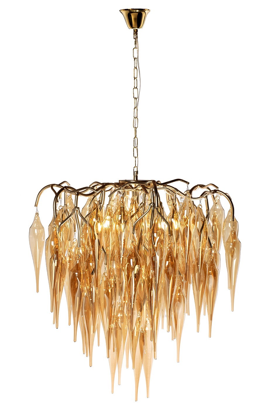 Фото Люстра Caramella d65 см, металл цвет золото (TT-00012900) - интернет-магазин МегаТерем в Москве