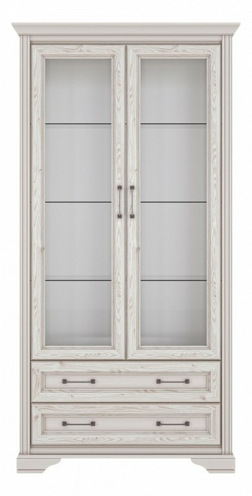 Фото Шкаф-витрина Стилиус B169-REG2W2S BRW_UT-70005291 - интернет-магазин МегаТерем в Москве