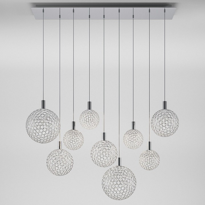 Фото Подвесной светильник Eurosvet Gemini 90353/9 хром EV_a069039 - интернет-магазин МегаТерем в Москве