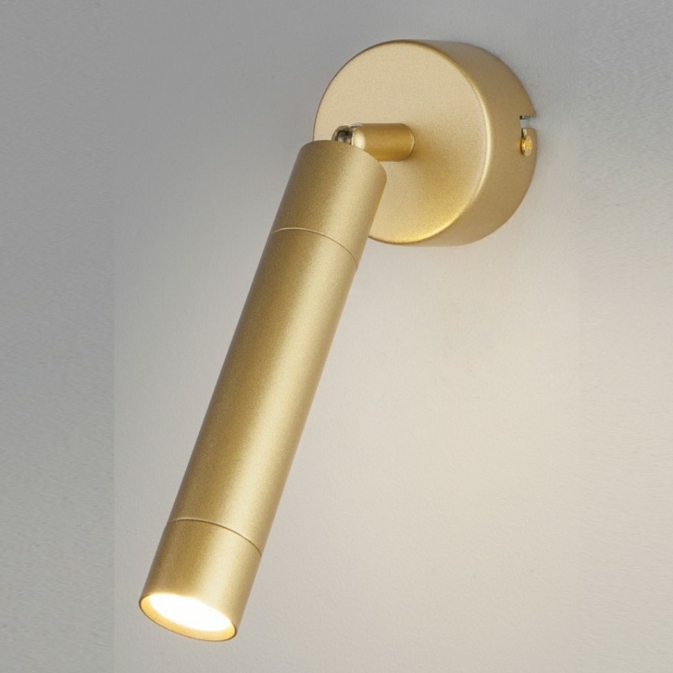 Фото Спот Eurosvet Strong 20084/1 LED матовое золото EV_a047507 - интернет-магазин МегаТерем в Москве