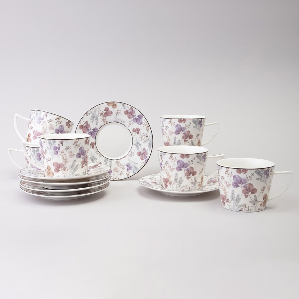 Фото Чайный набор lefard blossom на 6 пер. 12 пр. 250 мл (165-604)  - интернет-магазин МегаТерем в Москве