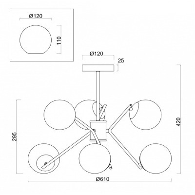 Люстра на штанге Freya Nanc...