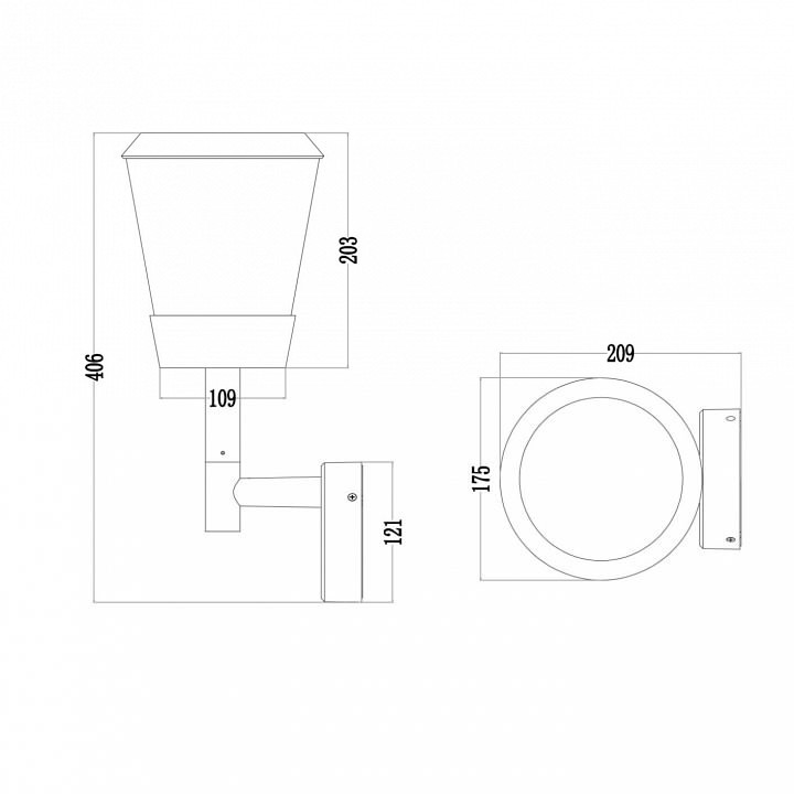 Фото Светильник на штанге Maytoni Faro O039WL-01B MY_O039WL-01B - интернет-магазин МегаТерем в Москве