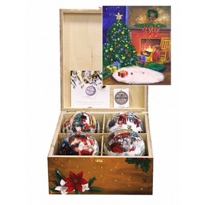 Новогодний набор на 4 шара ...