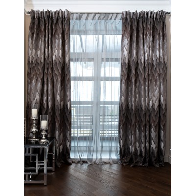 Портьера CASCADA серая 280*...