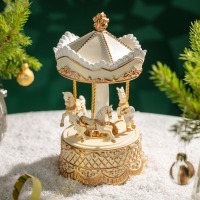 Музыкальная статуэтка "карусель" 12,4х12,4х22,9 см Lefard (146-2218)