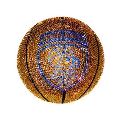 Баскетбольный мяч рыжий с к...