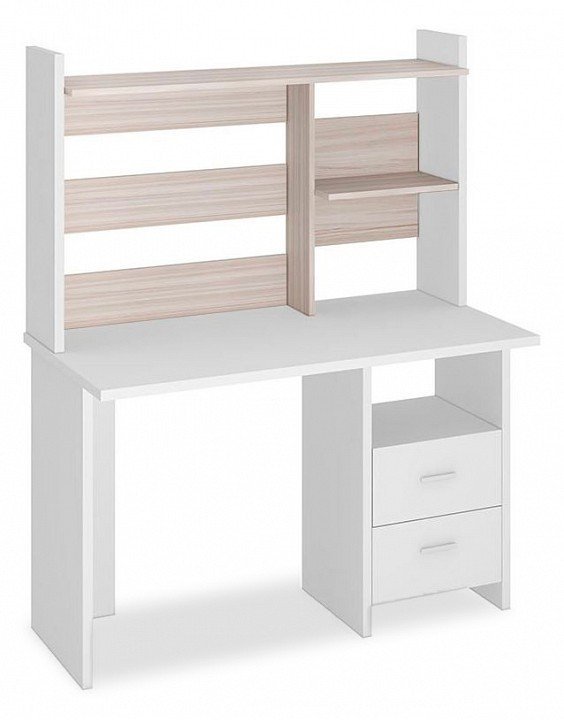 Фото Стол компьютерный Домино Lite СКЛ-Прям120+НКЛ-120 БЕК MER_SKL-Pryam120_NKL-120_BEK - интернет-магазин МегаТерем в Москве