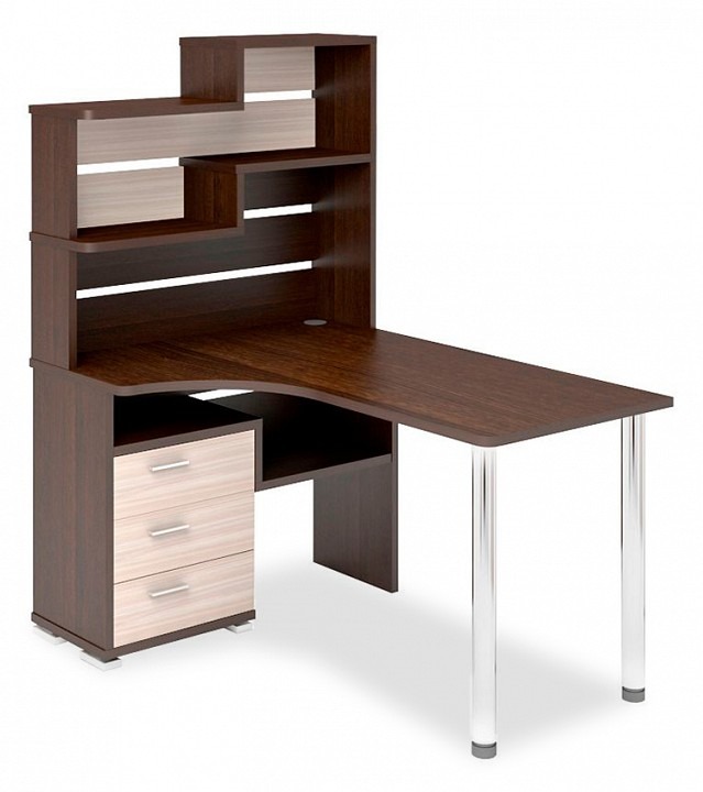 Фото Стол компьютерный Домино СР-132-150 ВК-ЛЕВ MER_SR-132-150_VK-LEV - интернет-магазин МегаТерем в Москве